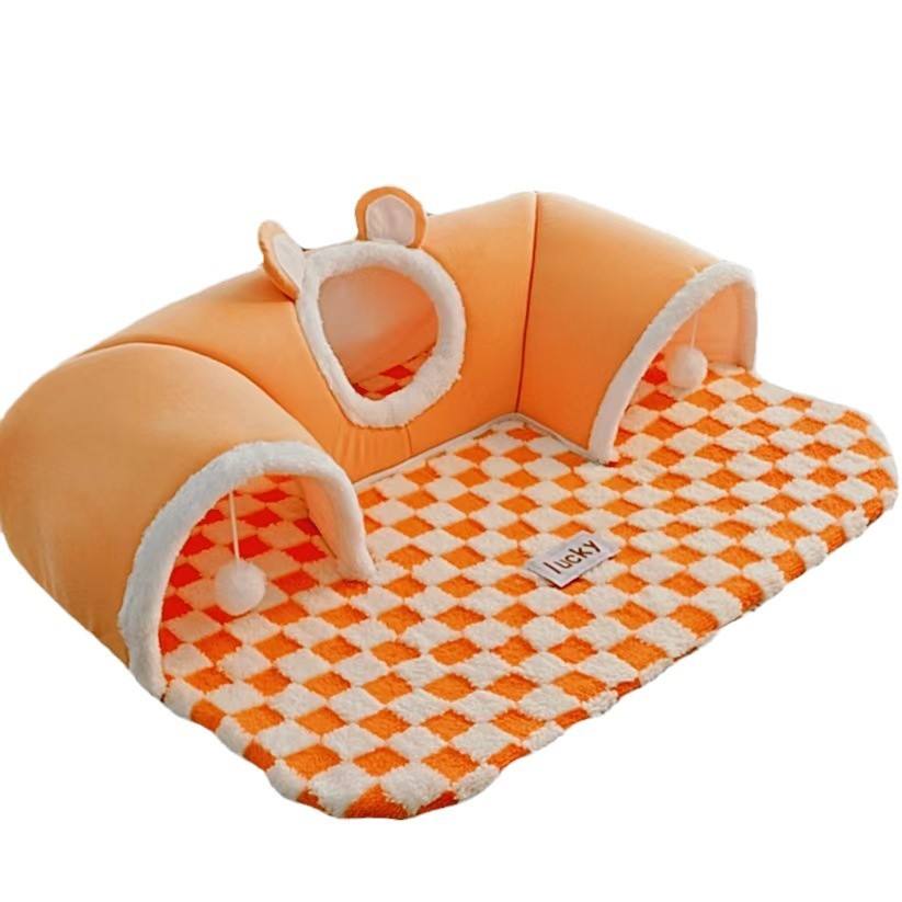 Premium Collapsible Cat Tunnel &amp; Pet Bed