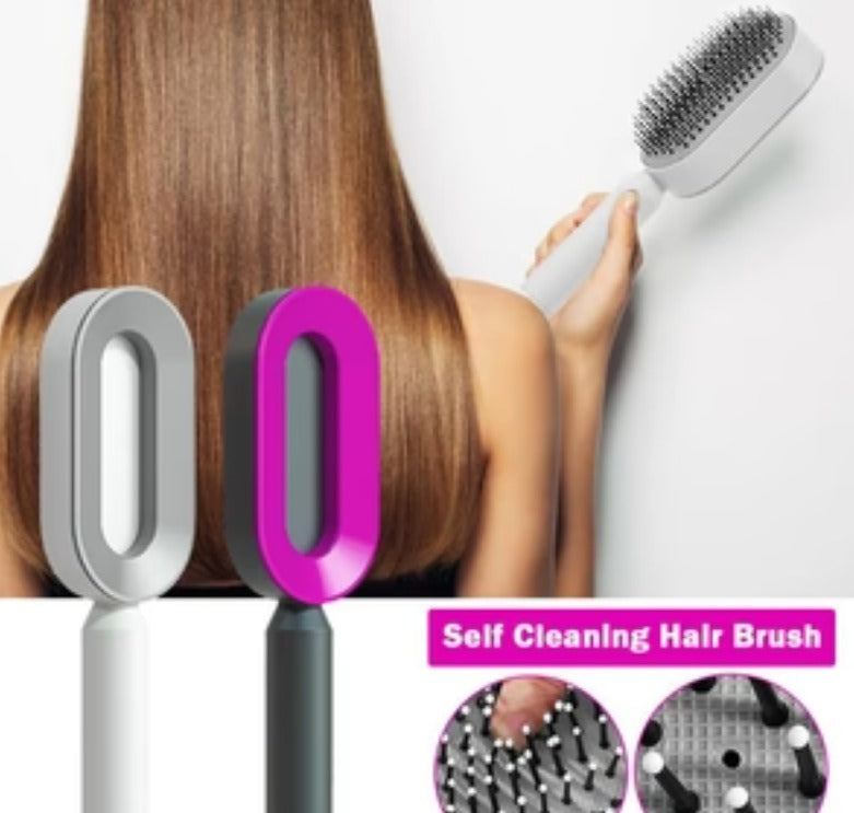 Women Fashion 3D Hair Growth Comb Hairbrush Self-Cleaning Hair Brush Self Cleaning Hair Brush For Women Massage Scalp Promote Blood Circulation Anti Hair Loss